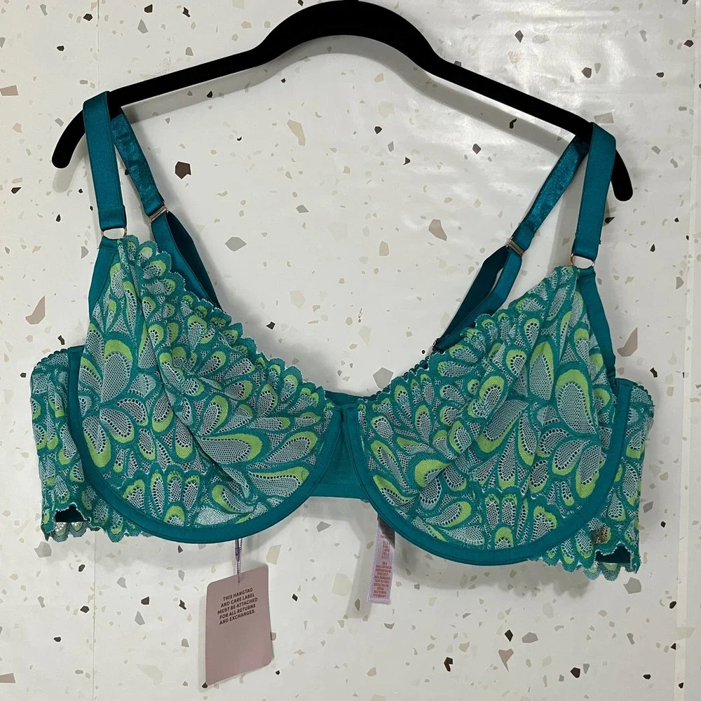 NEW Savage X Fenty not sorry unlined lace balconette bra